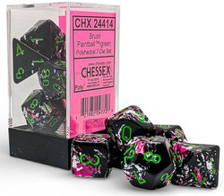 Chessex Opaque 7pc dice set