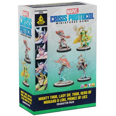 Marvel Crisis Protocol: Mighty Thor, Lady Sif, Thor, Loki Character Pack  (AUG 2 2024)