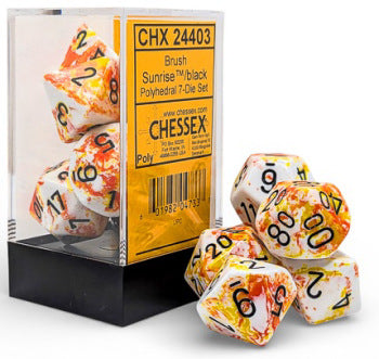 Chessex Opaque 7pc dice set