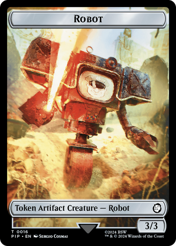 Robot // Treasure (019) Double-Sided Token [Fallout Tokens]