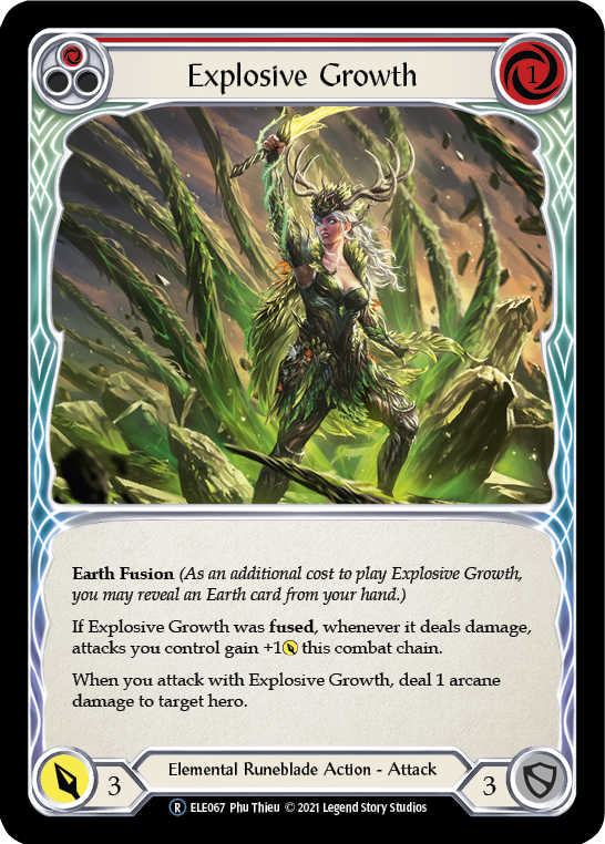 Explosive Growth (Red) [U-ELE067] (Tales of Aria Unlimited)  Unlimited Rainbow Foil