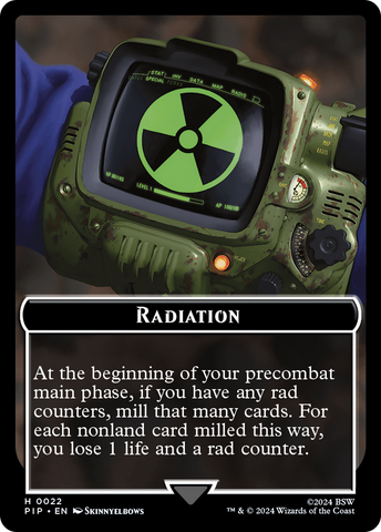 Radiation // Treasure (018) Double-Sided Token [Fallout Tokens]