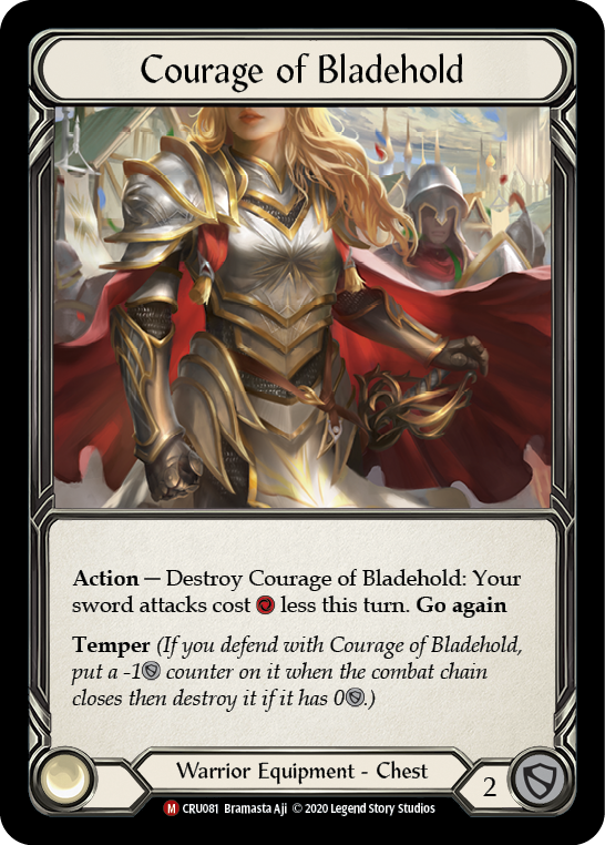 Courage of Bladehold [CRU081] (Crucible of War)  1st Edition Cold Foil
