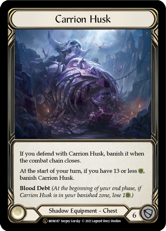 Carrion Husk [U-MON187-RF] (Monarch Unlimited) Unlimited Rainbow Foil