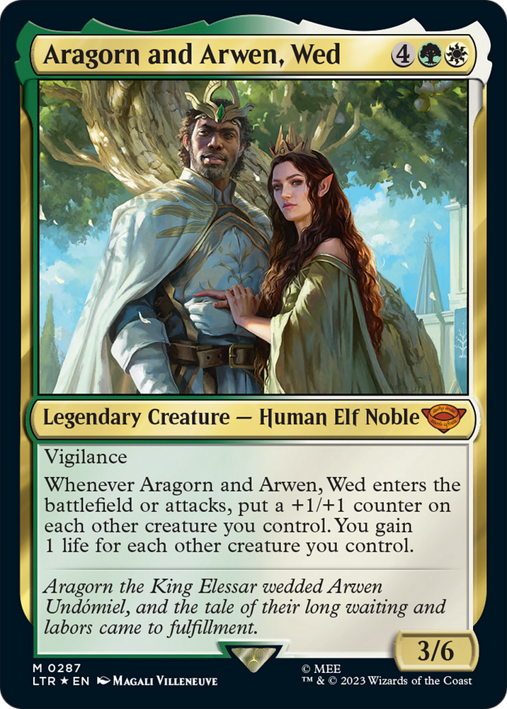 Aragorn and Arwen, Wed [The Lord of the Rings: Tales of Middle-Earth]