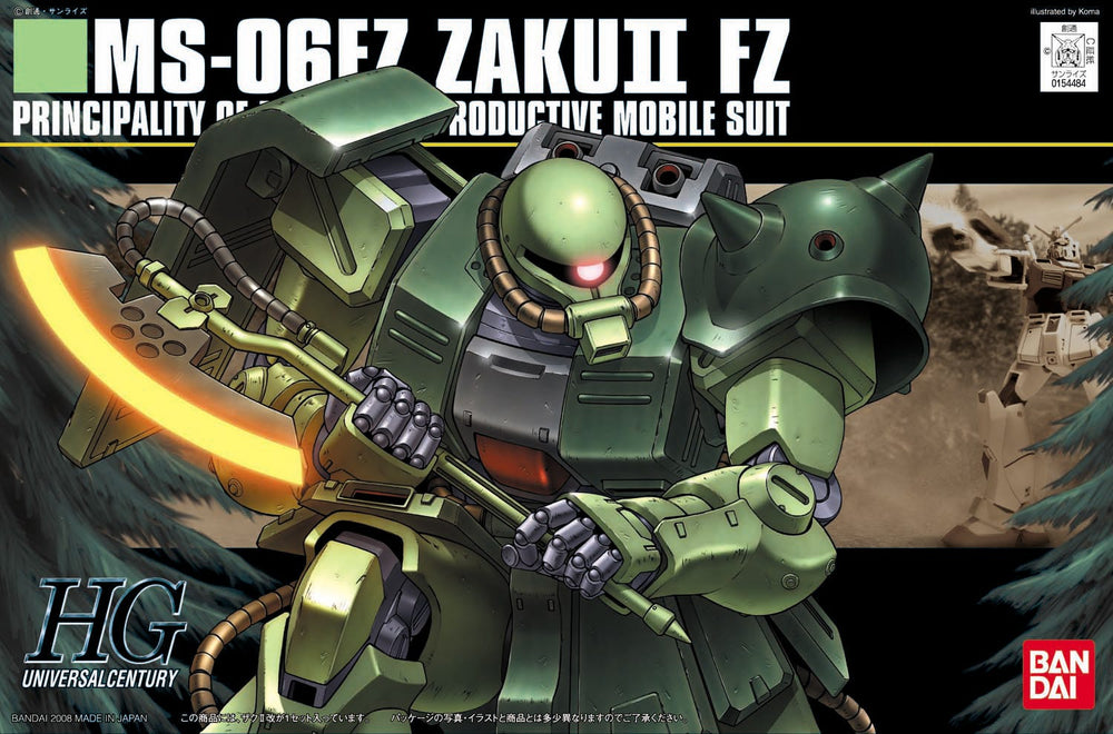 Bandai HGUC #87 1/144 Gundam MS-06FZ Zaku II Kai
