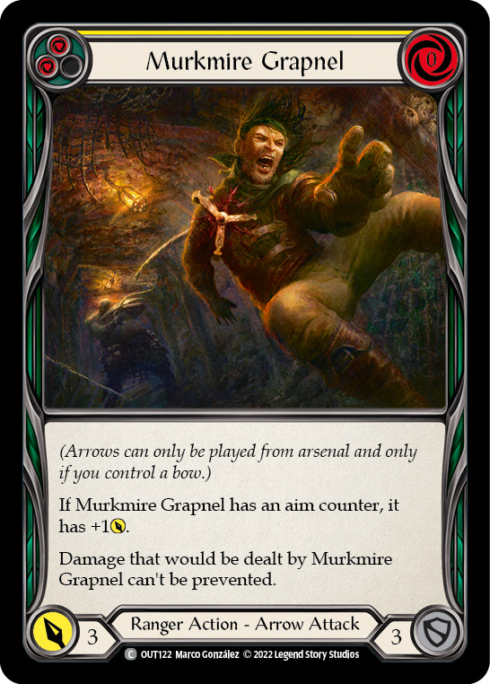 Murkmire Grapnel (Yellow) [OUT122] (Outsiders)  Rainbow Foil