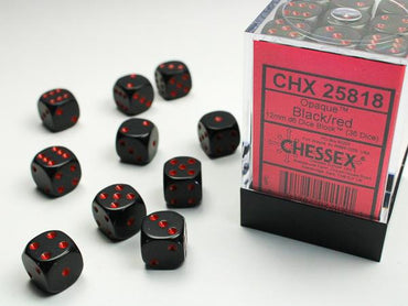 CHESSEX D6 12mm x36 Opaque (Various)