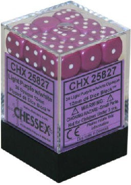 CHESSEX D6 12mm x36 Opaque (Various)