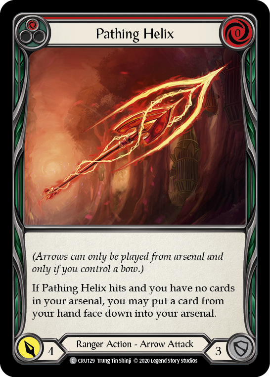 Pathing Helix (Red) [CRU129] (Crucible of War)  1st Edition Rainbow Foil