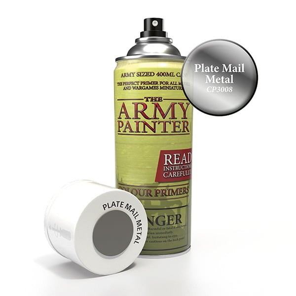 The Army Painter Spray Primer - Plate Mail Metal