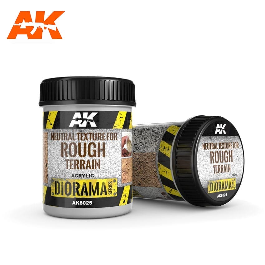 AK Interactive Neutral Texture For Rough Terrains - 250ml - Base Product (Acrylic)